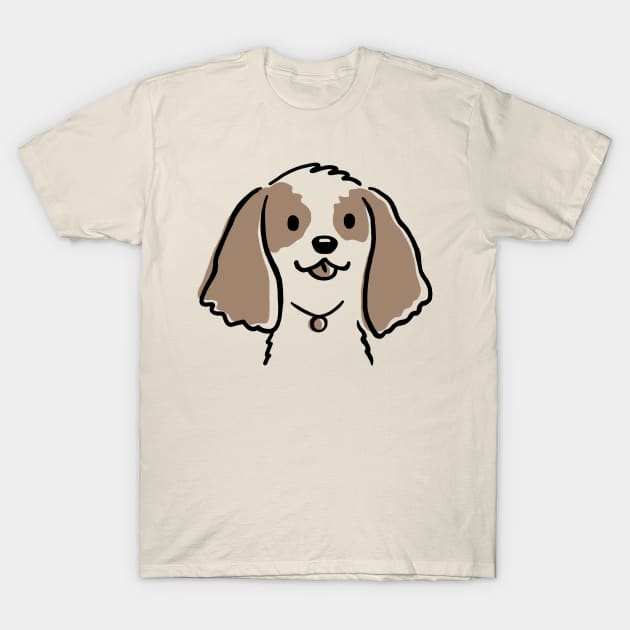 Cocker Spaniel Cartoon Dog T-Shirt by Coffee Squirrel